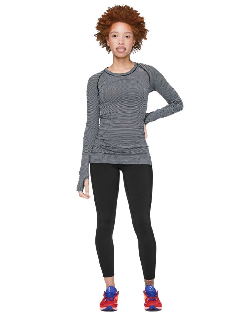 Lululemon Fast & Free 7/8 Tight II 25" Nulux Leggings 4 Black W5BXQS - Picture 5 of 15